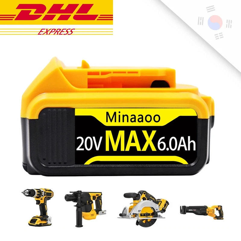 

100% Original 20V 12Ah Replacement Lithium Battery for DeWalt MAX DCB205 DCB201 DCB203 power tool