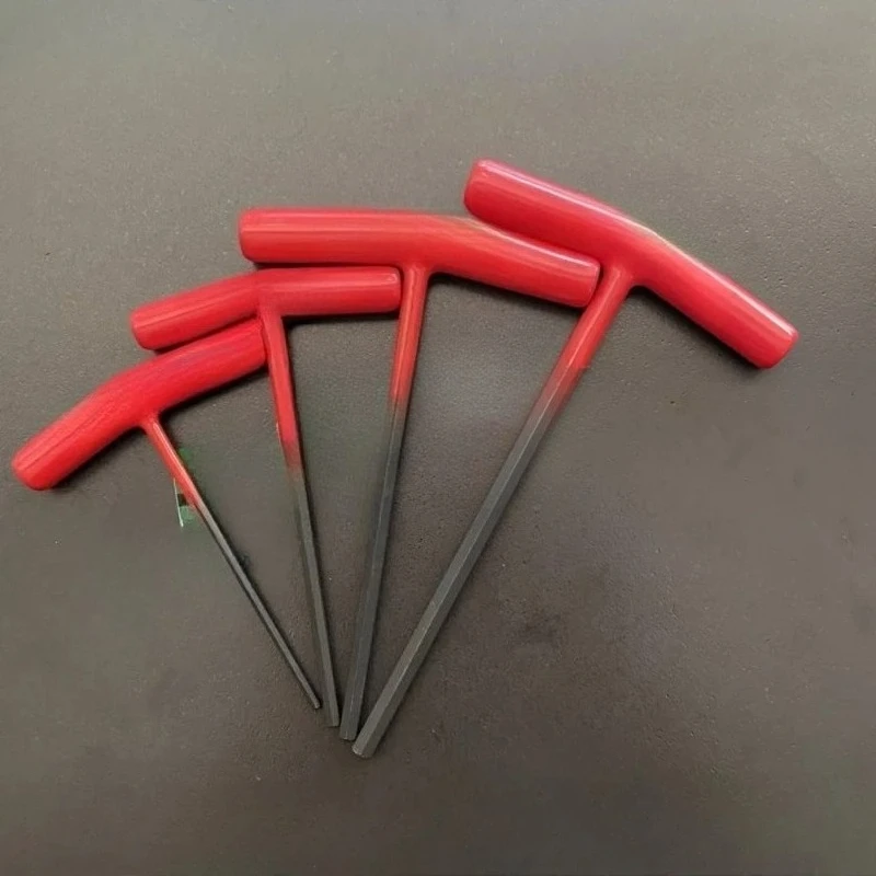 Short Allen Wrench High Toughness T-type Allen Key Steel Handle Wrench Wear Resistance Car Repair Professional Hand Tools