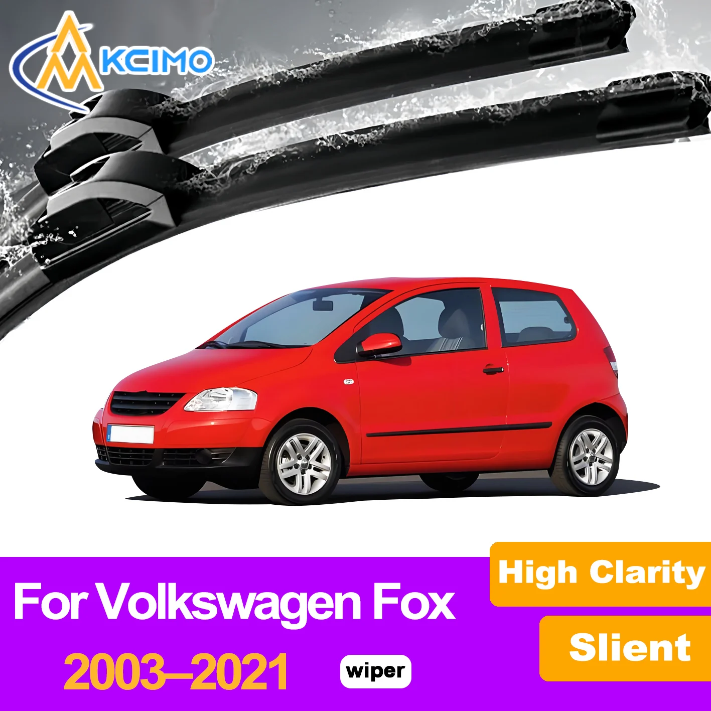 

2Pcs Front Windshield Wiper Blades For Volkswagen Fox 2003–2021 Windscreen Window Car Accessories