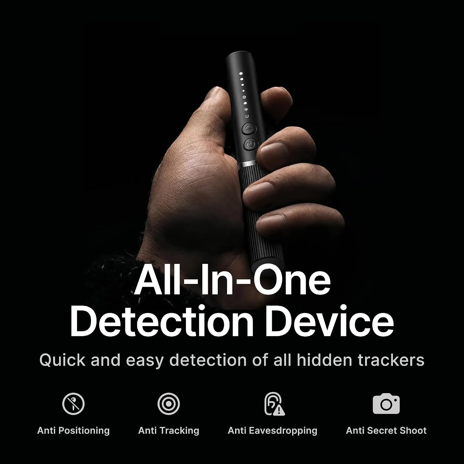 Multi‑Function Anti Spy Detector Pen Hidden Camera Laser Scanner RF Signal Bug GPS Tracker Finder Privacy Security Alarm Device