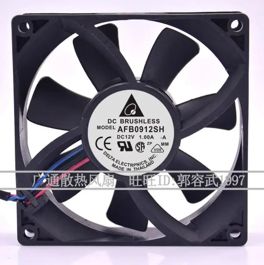 

Delta Electronics DC 24 В 1,22 А 90x90x38 мм 2-проводной вентилятор постоянного тока 12 В 1,00 А 90x90x25 мм 3-проводной охлаждающий вентилятор для сервера
