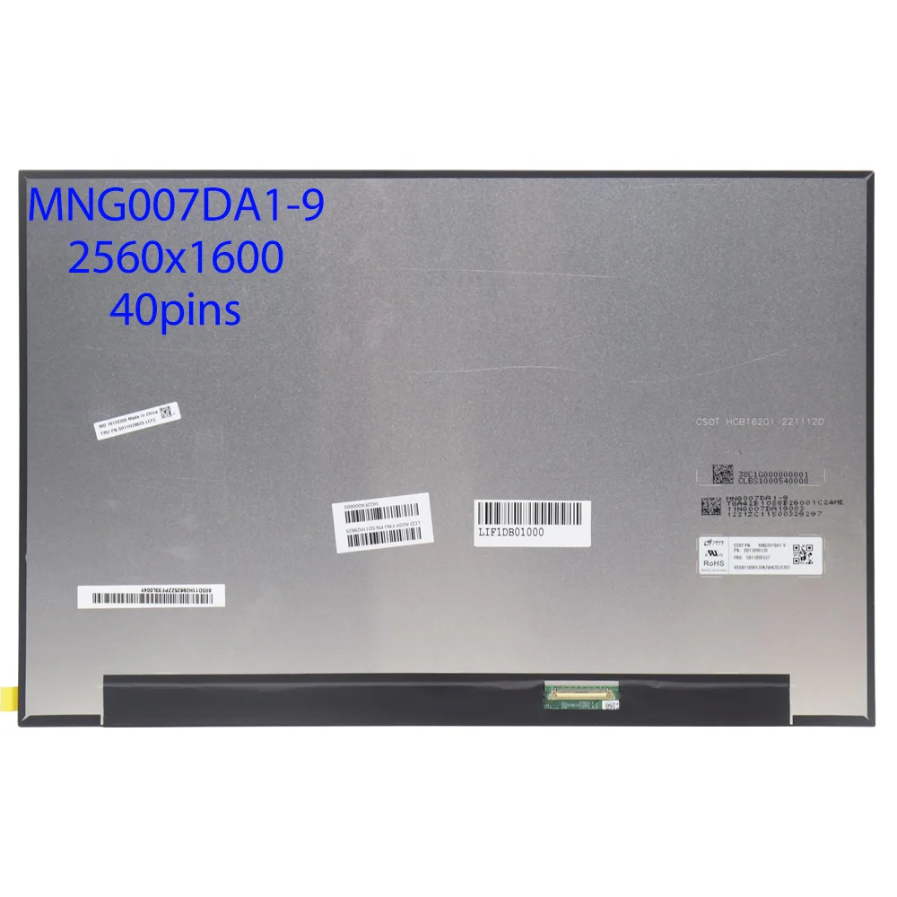 Tela Lcd para Jogos 2k 165hz Ng007da1-9 Ne160qdm-ny1 316iah7 3-16arh7 Legião Pro-16iah7h S7-16iah7 16.0