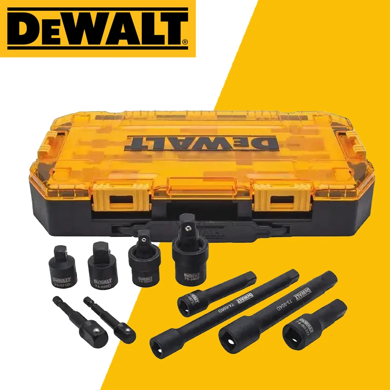 DEWALT DWMT74741 10 PIECE 3/8 IN & 1/2 IN DRIVE IMPACT ACCESSORY SET Impact Resistance Power Tool Accessories