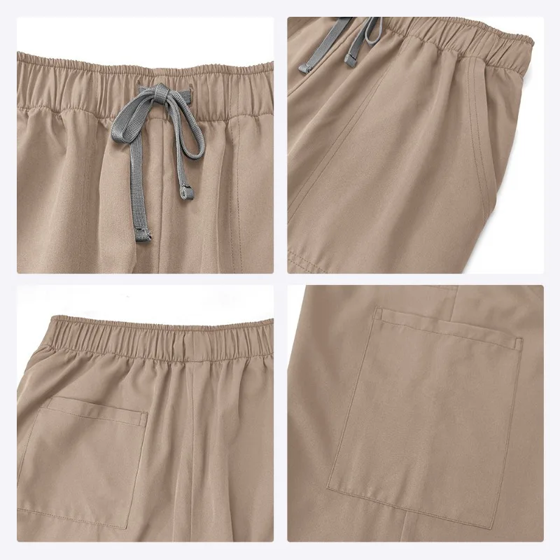 مجموعة بدلة يدوية بفرشاة موحدة للممرضات المحايدة، طاقم صالون تجميل مستشفى الحيوانات الأليفة بما في ذلك الأطباء والممرضات