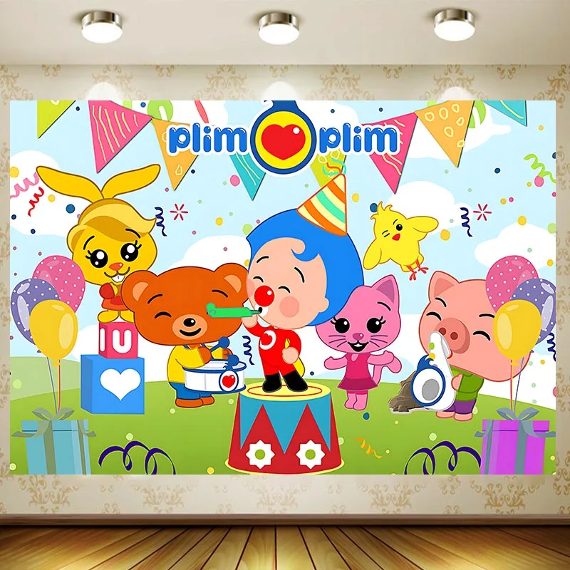 الأحمر الأنف السيرك مهرج شعوذة الكرات خلفية طفل حفلة عيد ميلاد لوازم الديكور راية التصوير خلفية استحمام الطفل