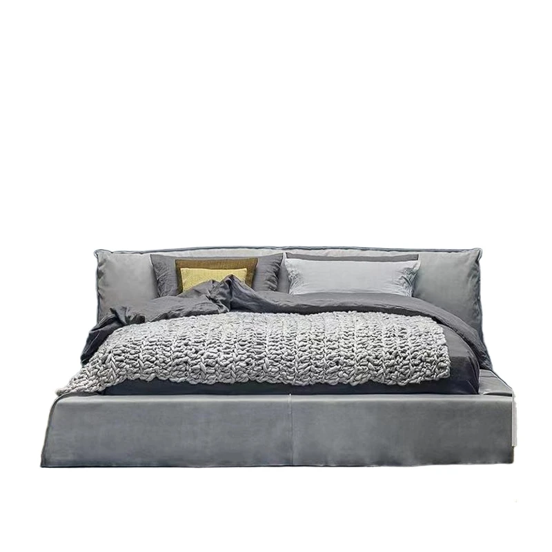 

Современная двуспальная двуспальная кровать размера «king-size» с тафтинговым наклоном, раскладывающаяся мебель для спальни с мягкой обивкой