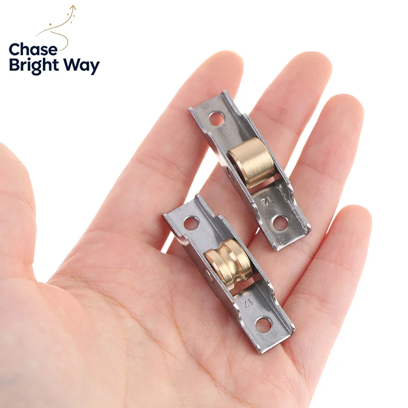 1pc Stainless Steel Window Pulley Glass Upperand Down Pulleys Wheel Sliding Door Roller Runner Mute Wheel Track Pulley Furniture