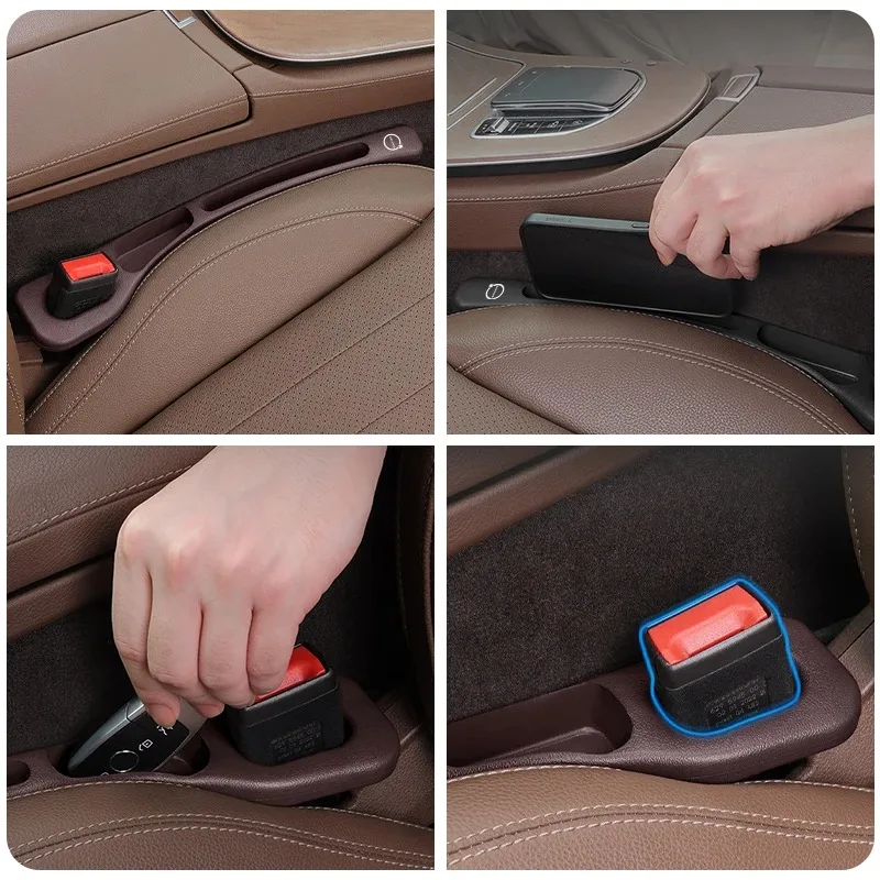 2 قطعة مقعد السيارة الفجوة صندوق تخزين حامل الكأس لوازم الديكور لسيارات BMW E90 E60 E46 E39 F30 F10 E87 X3 X4 X5 X1 G30 G20 اكسسوارات #3