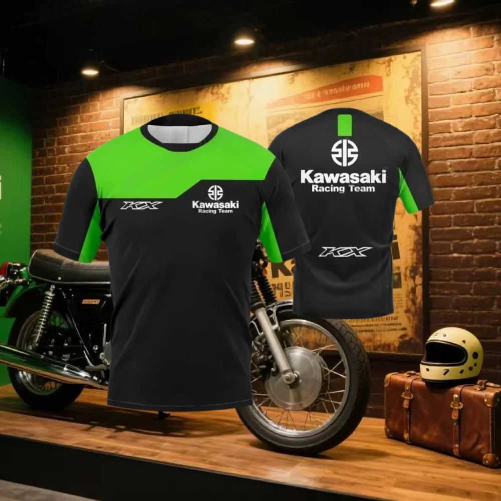 

Kawasaki Motorcycle Graphic 3D Print Outdoor Sports Quick Drying Breathable Clothes Men New T Shirt Man Comfortable Cool T-shirt