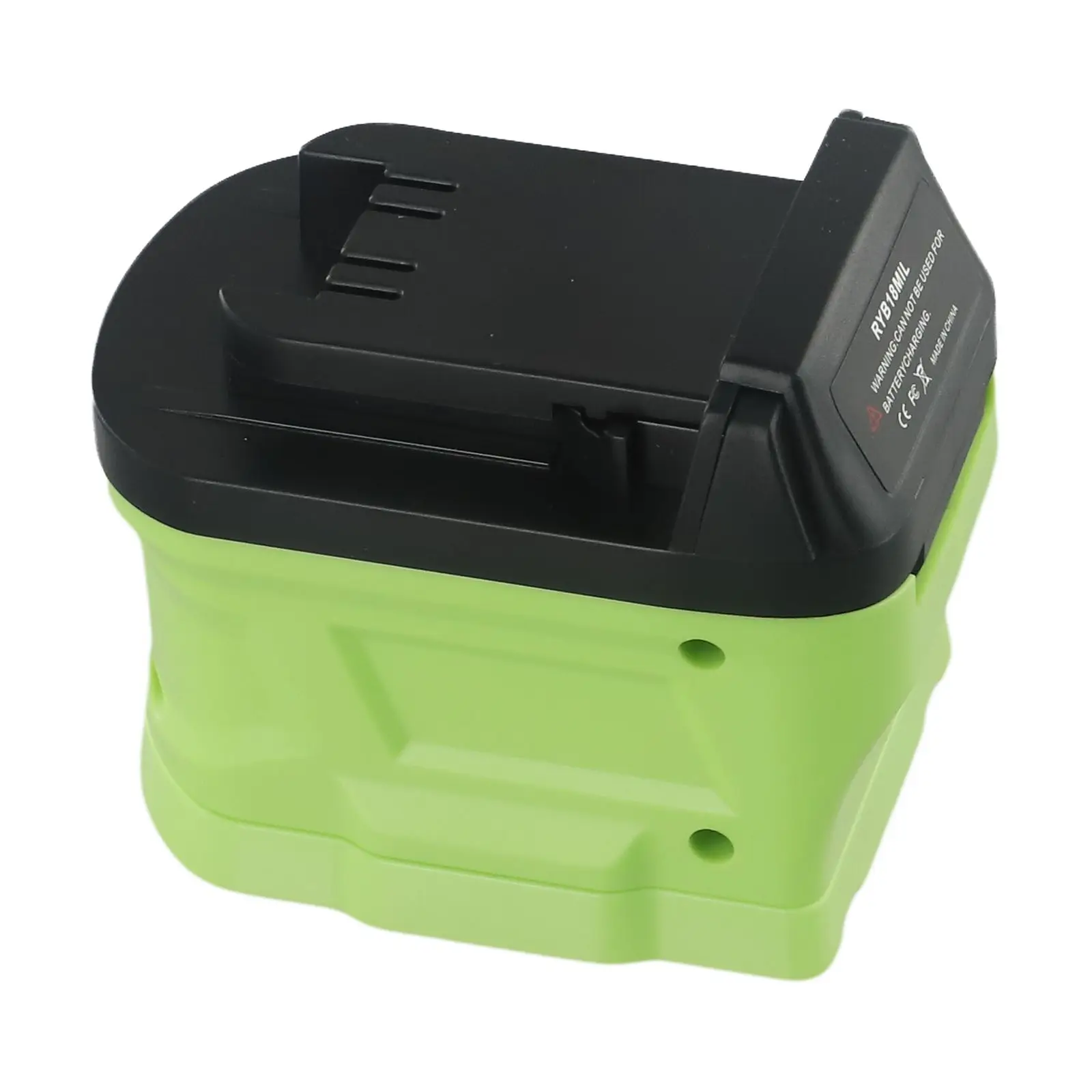 Converter Battery Adapter Power Tools 90W Black Green Plastic Replacement 18V 1pcs For 18V Lithium-ion Battery