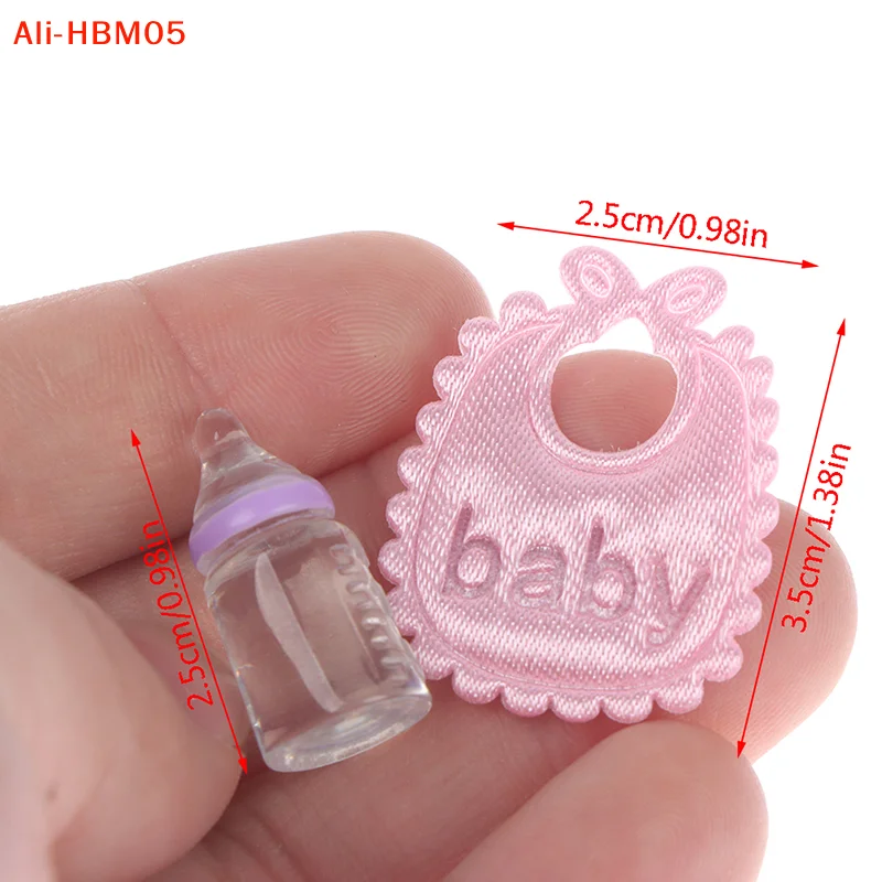 Baby Nursery Kit - (HB05)1:12 Poppenhuis Miniatuur Babyflesjes Fopspeen Slabbetjes