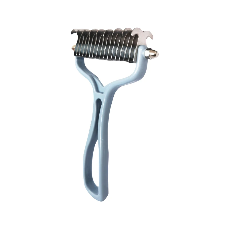 Cat brush Cat Fur Knot Cutter Pets Hair Removal Comb Dog Grooming Shedding Tools Double Sided Stainless Brush Pet Products