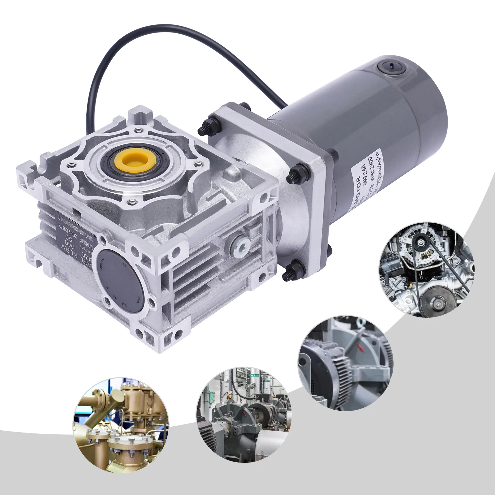 

120W Worm Gear Reducer Gearbox Electric RV Gear Motor High Torque DC 12V