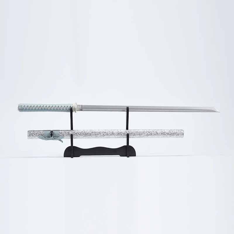 103cm/40.56in Medieval Swords White With Sheath Samurai Weapons Model Props Cosplay Katana Anime Peripherals Crafts Outdoor Toys