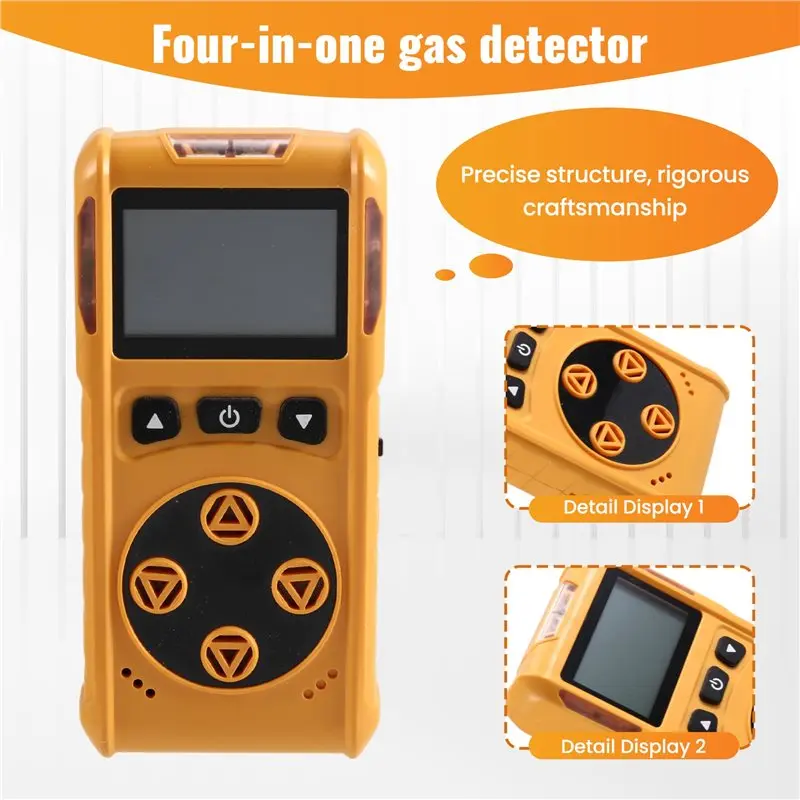 ABKN-Detector de Gas aplicable a 4 en 1, monóxido de carbono, oxígeno, alcantarillado peligroso tóxico, concentración de aire en espacio limitado