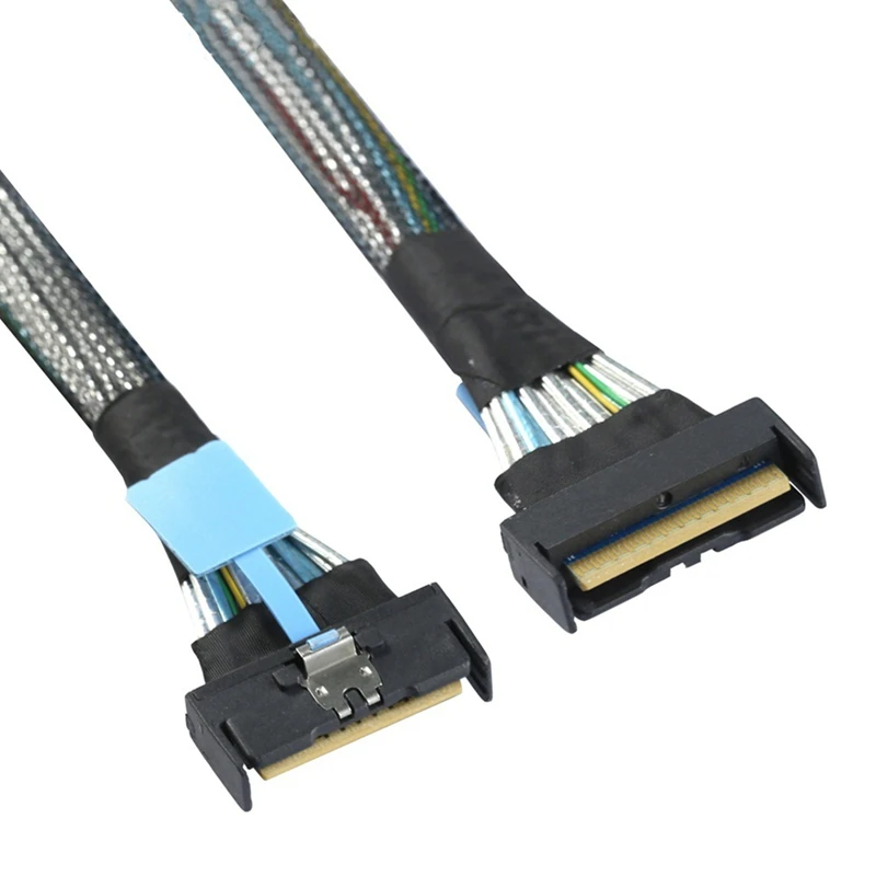 Slimline SAS MCIO SFF-8654 8I 5.0 PCIE 74Pin To MCIO 865 Server Data High Speed Adapter Cable PCIE5.0 PC Accessories