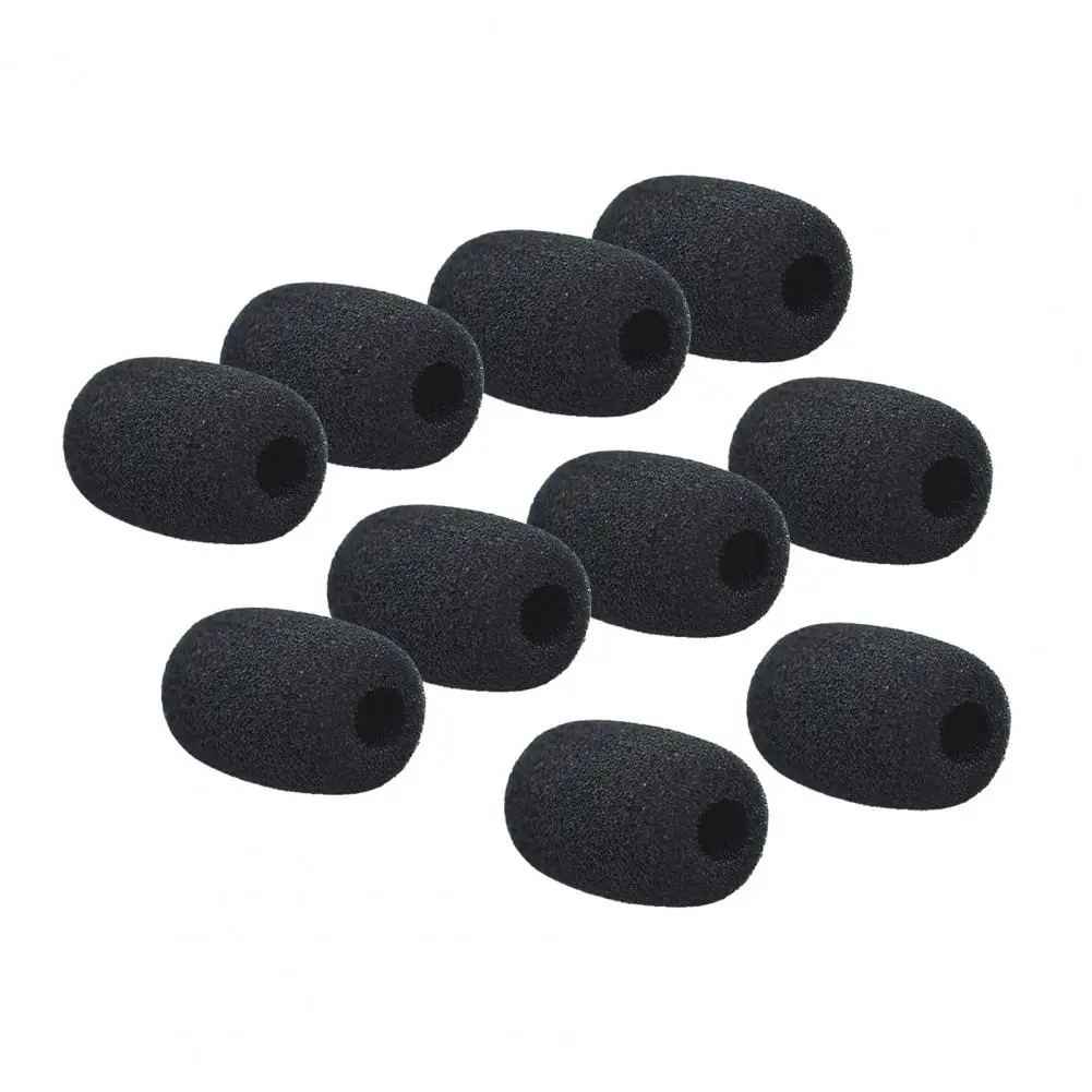 10Pcs MIC Filter Useful Plosives Reduction Lapel MIC Foam Cover Small MIC Windshield Foam