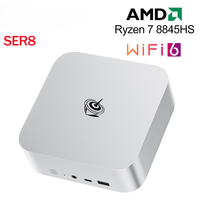 Beelink SER8 Powerfull AI PC AMD Ryzen 7 8845HS Mini PC 32G DDR5 1T NVME PCIe4.0 SSD USB4.0 2.5Gbps Desktop Gaming Computer