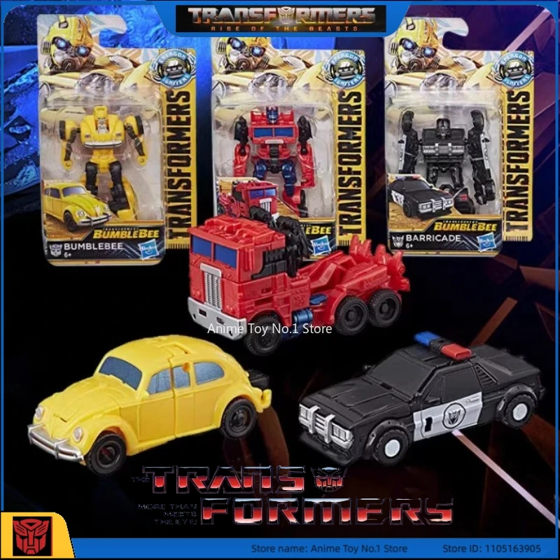 Modelo de robô de transformação original, miniatura em pequena escala, camada lendária, rollbar bumblebee optimus prime ‌   Ação de anime popular