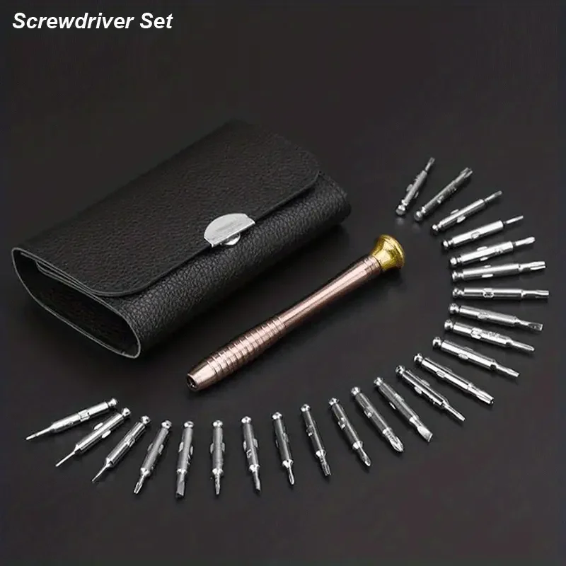 1 Set, Precision Screwdriver Set, 25 In 1 Repair Tool Kit, Small Screwdriver Set, Star/Y-type/Flat-blade/Triangle Screwdrivers F