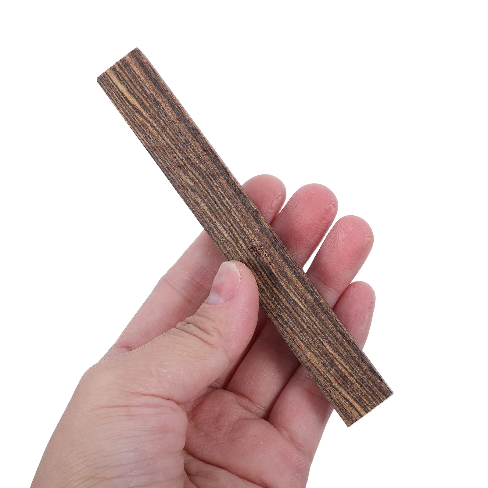 6Pcs Wood Pen Blanks Unfinished Natural Hardwood for DIY Fountain Pen Making Kits Purple Sandalwood Zambian Bloodwood Mexican