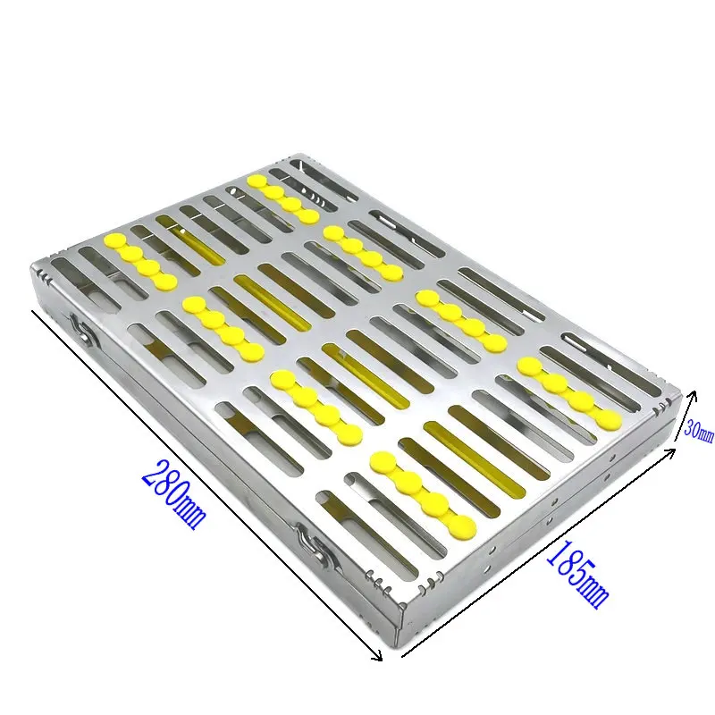 1pc Dental Sterilization Rack Surgical Autoclavable Sterilization Box Dental Cassette Disinfection Tray Dentist Tools view 6
