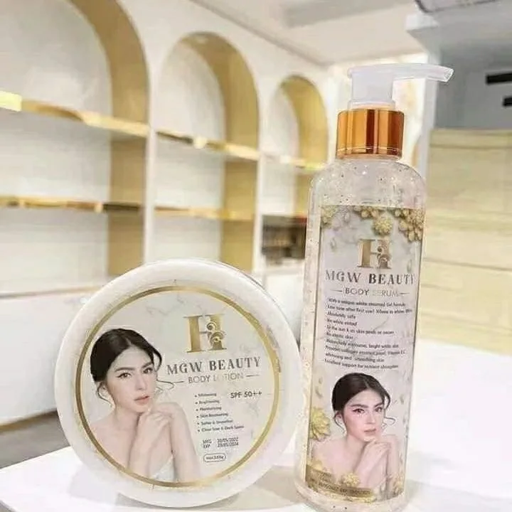 MGW THAILAND Body Wash LOTION SERUM/SET Whitening Body Prevent Melanin Pigmentation Smooth Bright White for Bathroom