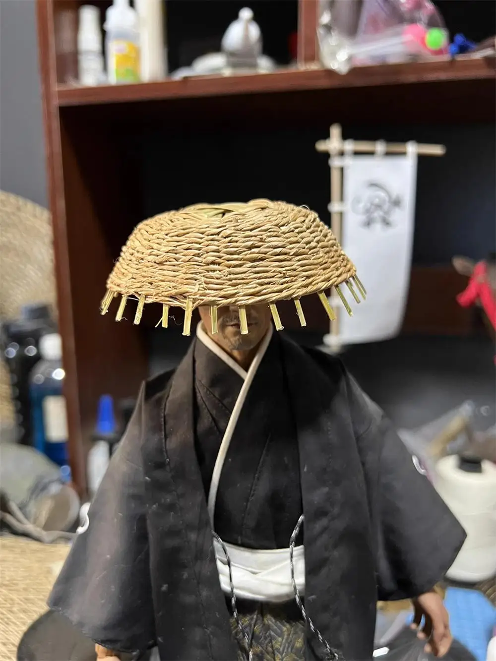 

For Sale 1/6th Old Vintage Warrior Soldier Asia Doll Round Hat 100% Handmade Craft Model For 12" Action Scene Component DIY