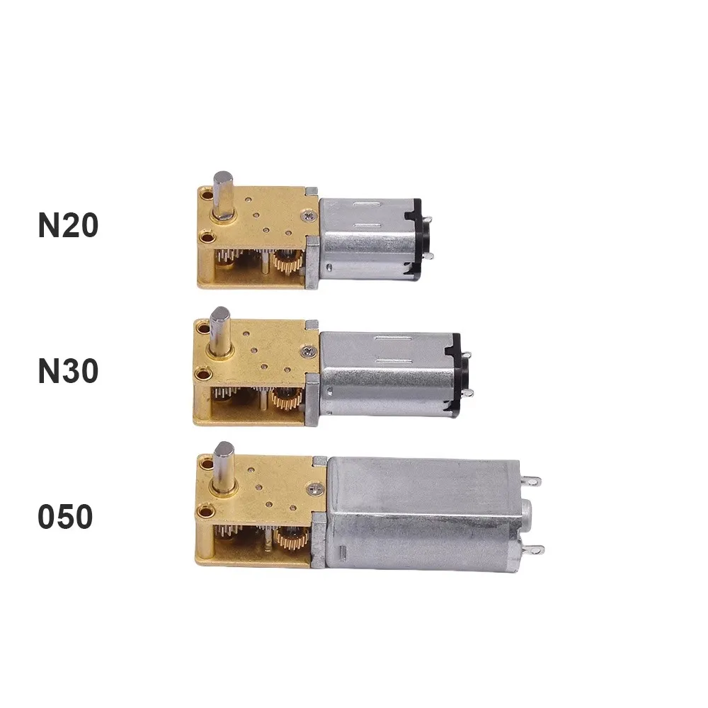 N20/N30/050 Micro Turbine Worm Gear Reduction Motor DC 3V 6V 9V 12V Intelligent Car Robot