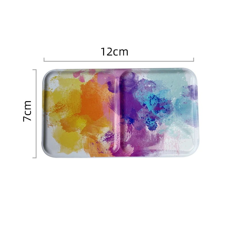 Leere 2ml 24-Gitter-Aquarellbox tragbare Aquarell palette tragbare Reise malerei Skizze Farbbox Kunst zubehör