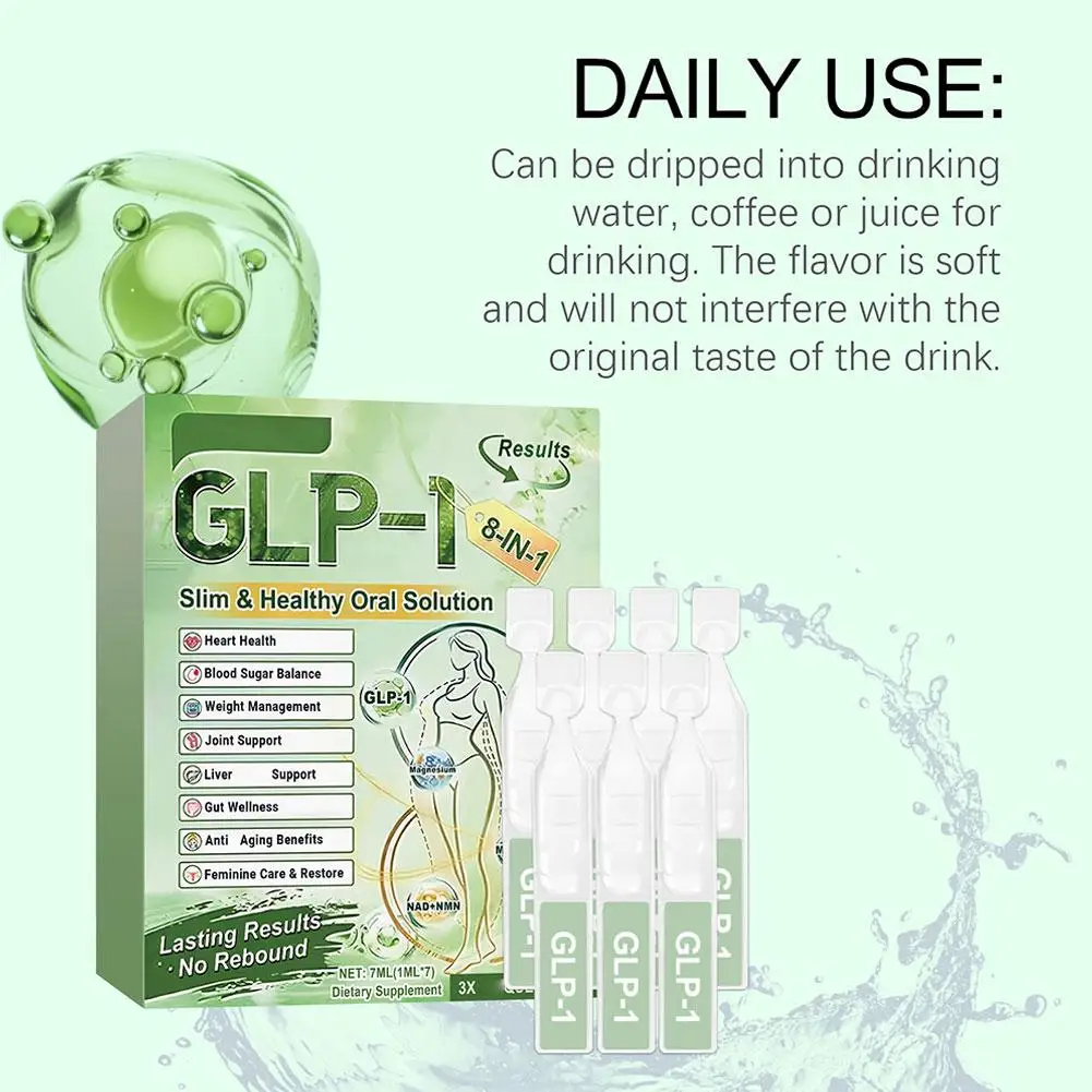 

Капли для ухода за телом 8в1 GLP-1: Поддержка здоровья кишечника, баланс метаболизма, контроль уровня сахара в крови, улучшение пищеварения и коррекция фигуры