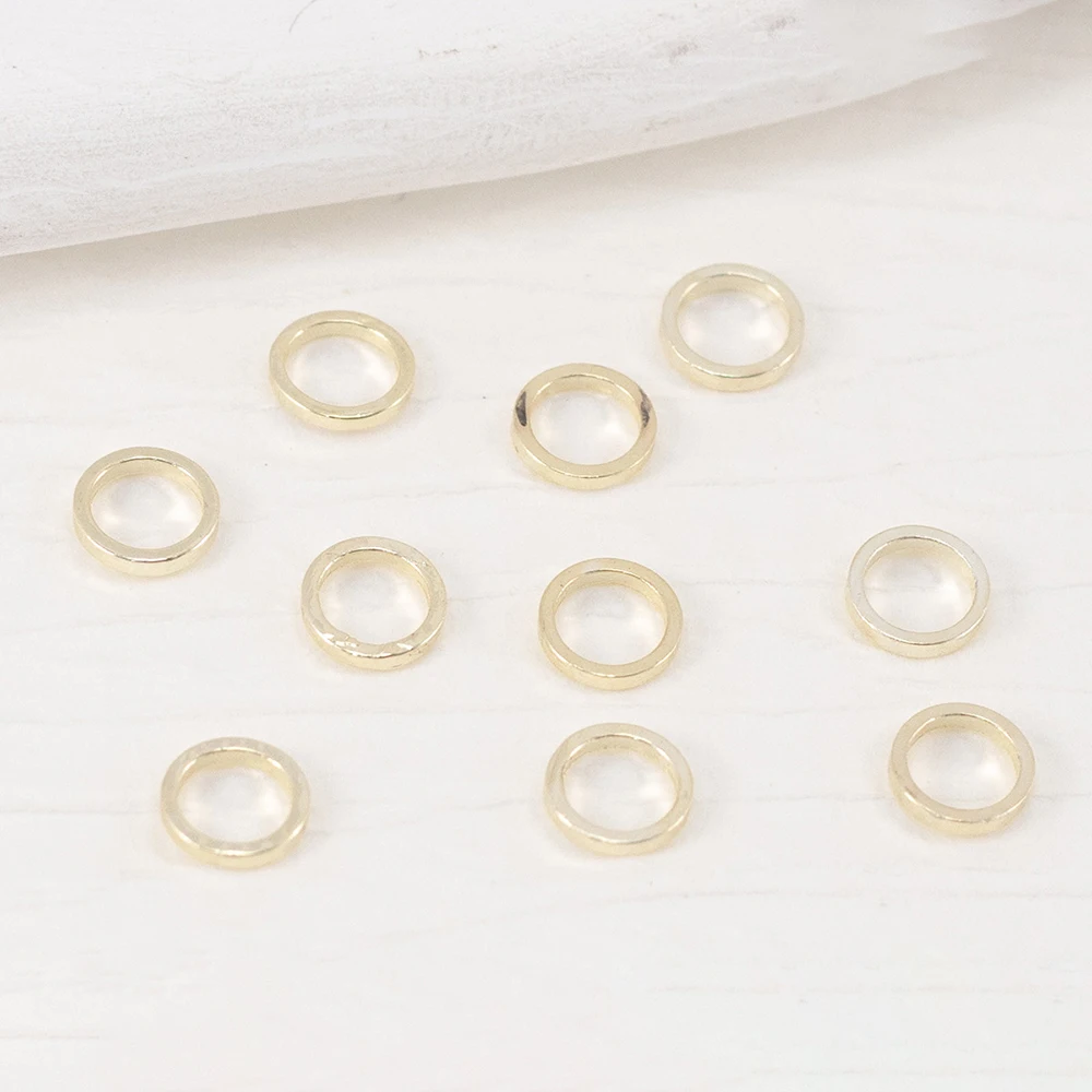 Closed Jump Rings Brass Silver and Gold Color Plated 4mm 5mm 6mm 8mm 10mm Soldered Loops Connectors Diy Jewelry Findings