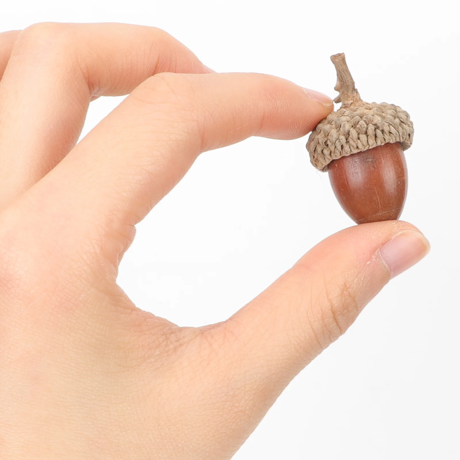 

50pcs Fake Ornaments Simulation Acorn Decorative Acorns For Christmas Tree Xmas Party Home Office Decor Wreath Making Material