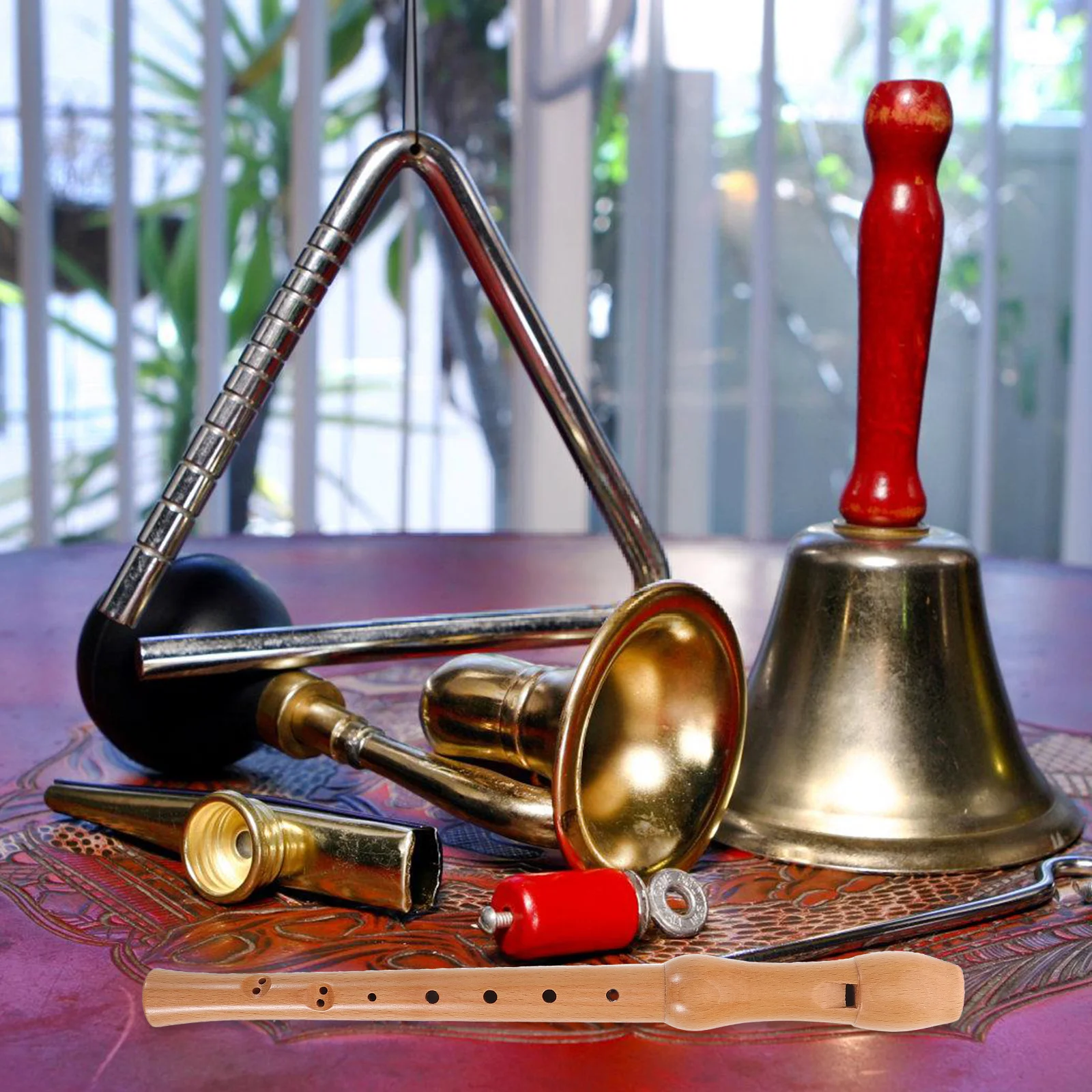 

Wood Soprano Recorder Eight Hole Design Beginner Wind Instrument for Kids Musical Instrument