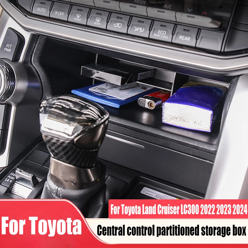 Central control partition storage box automotive interior decoration supplies For Toyota Land Cruiser LC300 2022 2023 2024