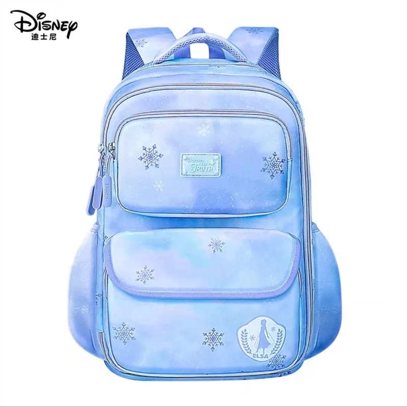 2022 Disney Frozen Sofia School Bag For Girl Primary Middle Student Shoulder Orthopedic Backpack Elsa Anna Leisure Light Mochila