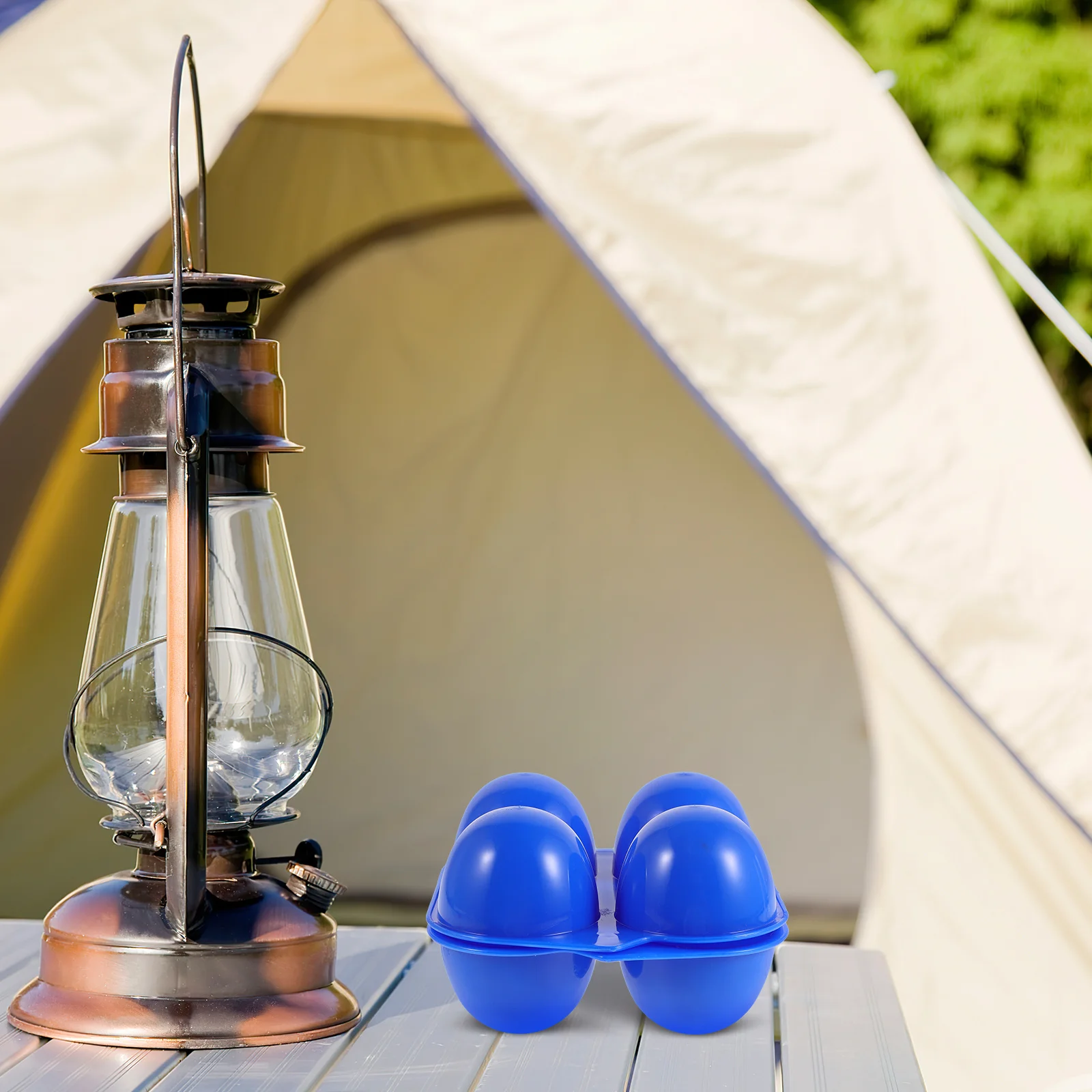 

Waterproof 4-Compartment Egg Holder Outdoor Reusable Egg Box for Camping Picnic Travel Storage Refrigerator Organizer