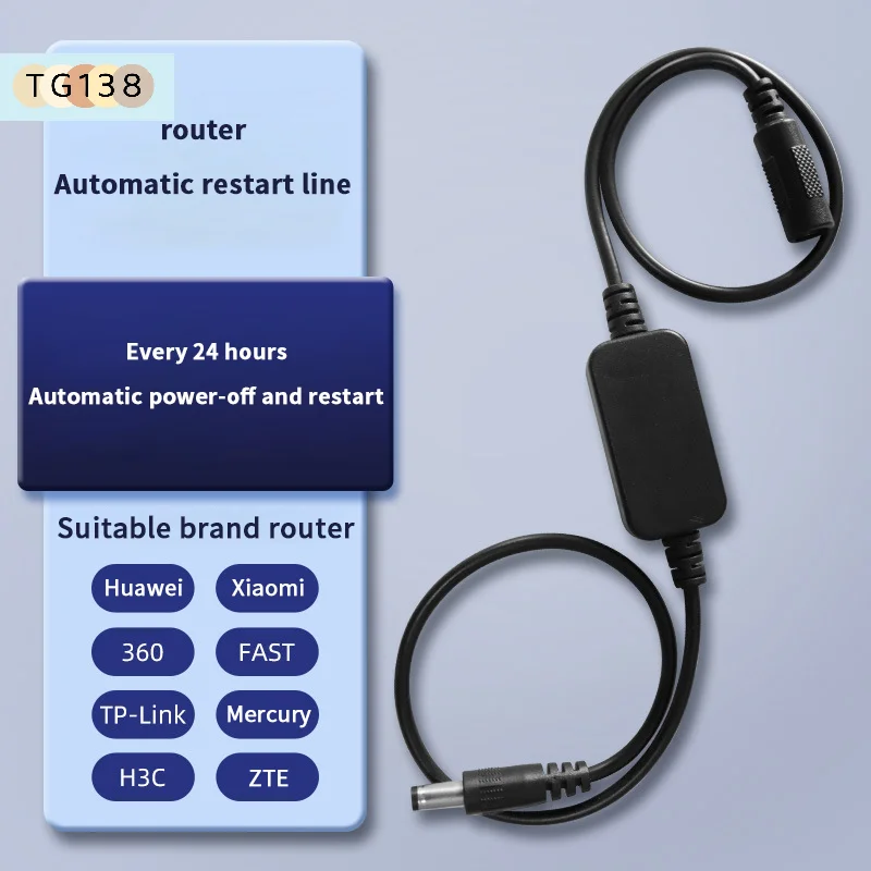 【24H Automatic Power Off Reset DC 5V-15V Rout-er Rebooter WiFi Reset Router Timing Restart Module Timing】