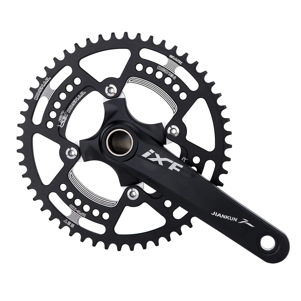 Liga mtb bicicleta roda dentada 44/46/48/50/52t 8s 9s 10s 11s 12 velocidades de alumínio mountain bike pedaleira placa 104mm bcd