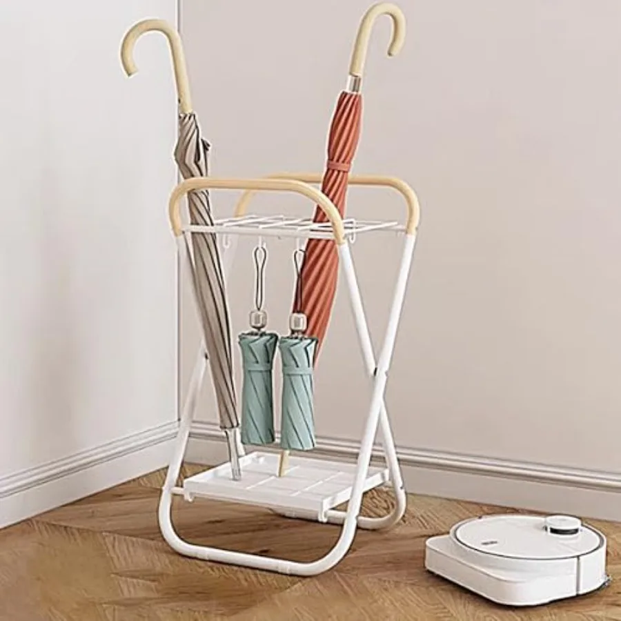 

Металлическая подставка для зонтов в прихожую с поддонами для сбора воды, для хранения зонтов в помещении