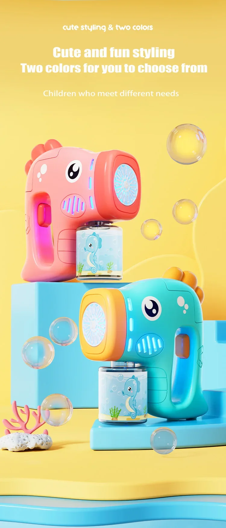 Haima voll automatische Blasen maschine Kinder Eltern-Kind Handheld Spielzeug Rasen Outdoor-Spiel keine Batterie Blase Wasser – Detail 4