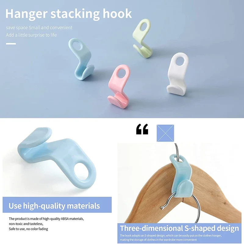 10/5pcs Multi-function Clothes Hanger Connector Hooks Cascading Plastic Wardrobe Organizer Rack Holder Space Saving Organizer