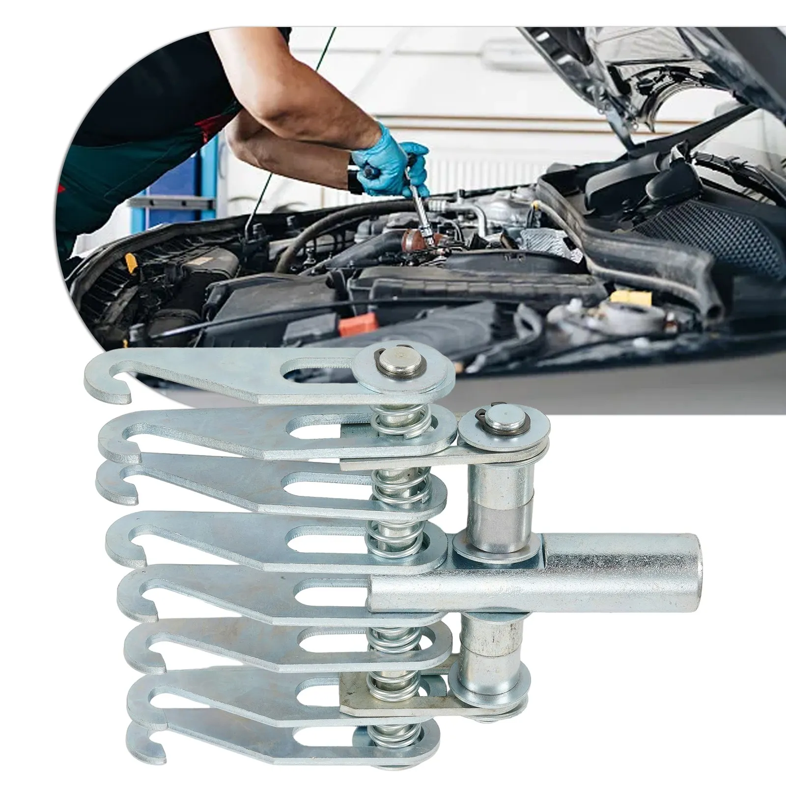 

Auto Car Body 8 Finger Dent Repair Puller Claw Hook For Slide Hammer Tool M16 Unique Spring Design Auto Repair Tools