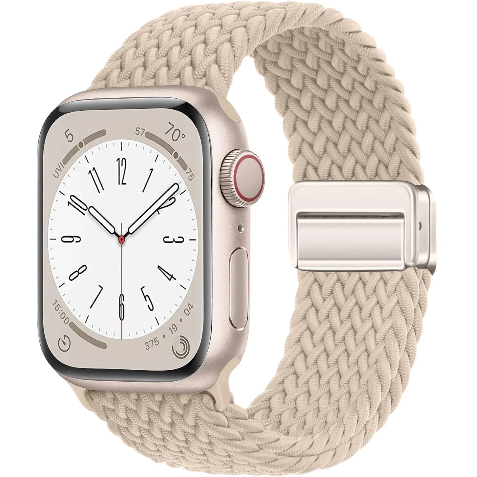 Geflochtenes Armband für Apple Watch Band 44 mm 40 mm 45 mm 49 mm 41 mm 38 Schnallenarmband iWatch Serie SE 7 3 6 8 9 Ultra 2 Magnetarmband