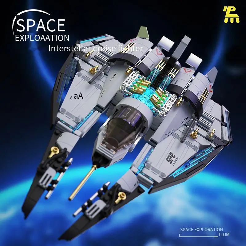 

Космический линкор, серия космических исследований, космический корабль, строительные блоки, кирпич, сборная модель, подарочный орнамент, детский комплект, игрушка