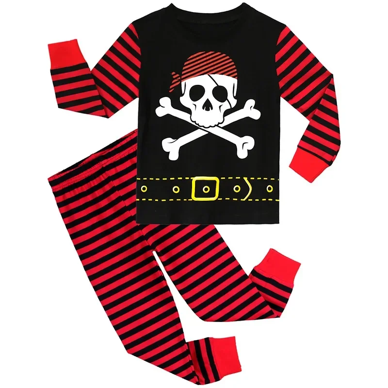 Kids Skeleton Costume Boys Girls Skull Glowing in the Dark Clothes Sets Child Halloween Party Costumes Novetly Cosplay Outfit