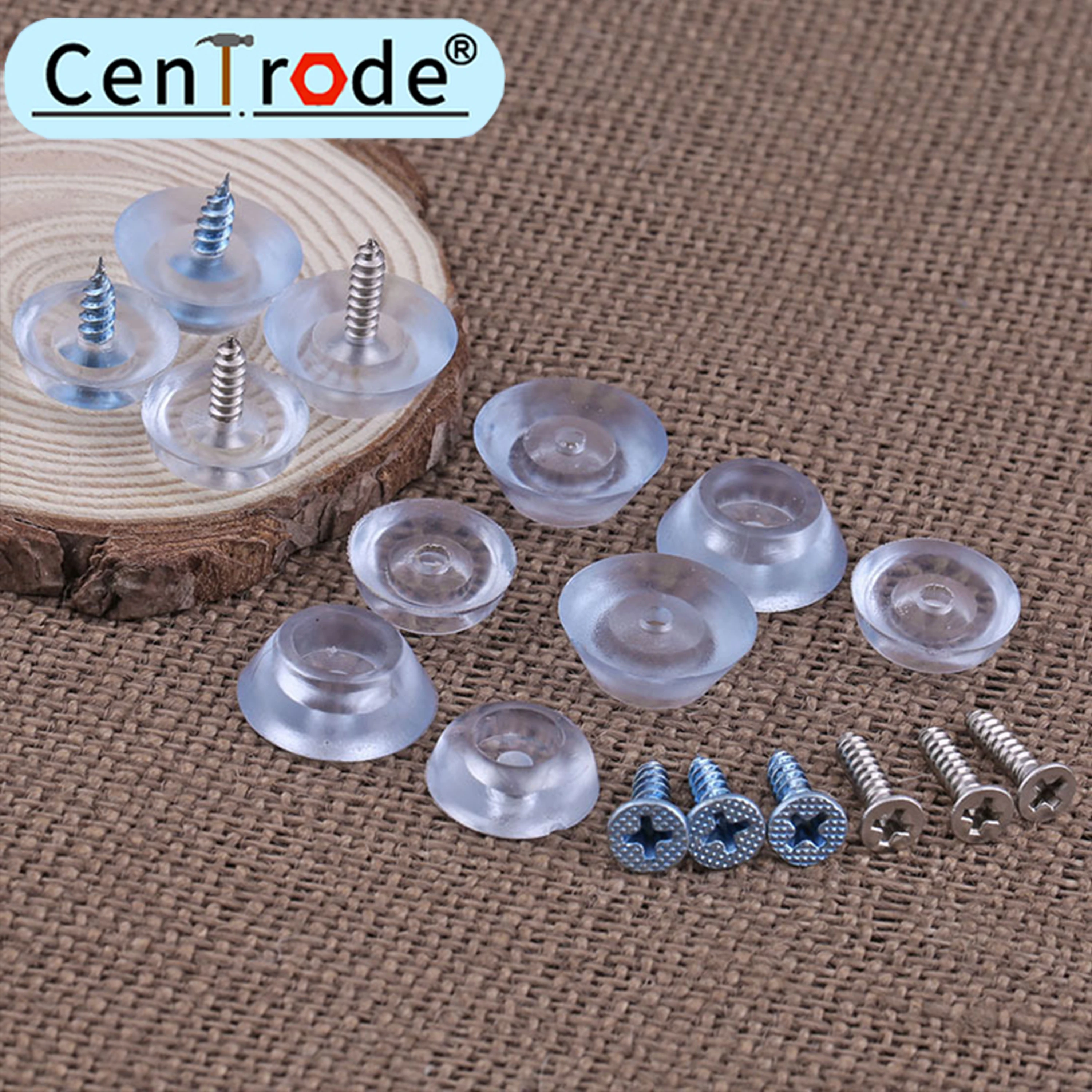 Silicone pad, transparent foot pad furniture nail antiskid pad soft rubber concave gasket dining chair pad 17mm 20mm