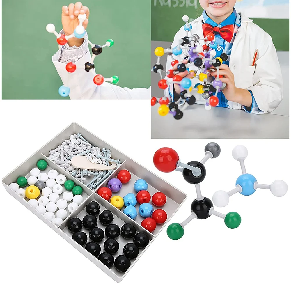 Kit de modelo Molecular de EF-125 Uds., modelo Orbital de electrones, herramienta de ayuda química para profesores, estudiantes, científicos, lección de química