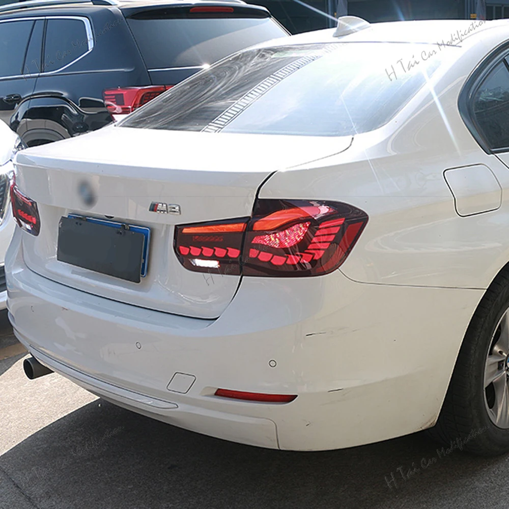 Para tylnych lamp LED do BMW serii 3 F30 F35 320i 328i 335i M3 2013-2020, tylne światła, lampy zespolone, światła przeciwmgielne, komplety oświetlenia samochodowego