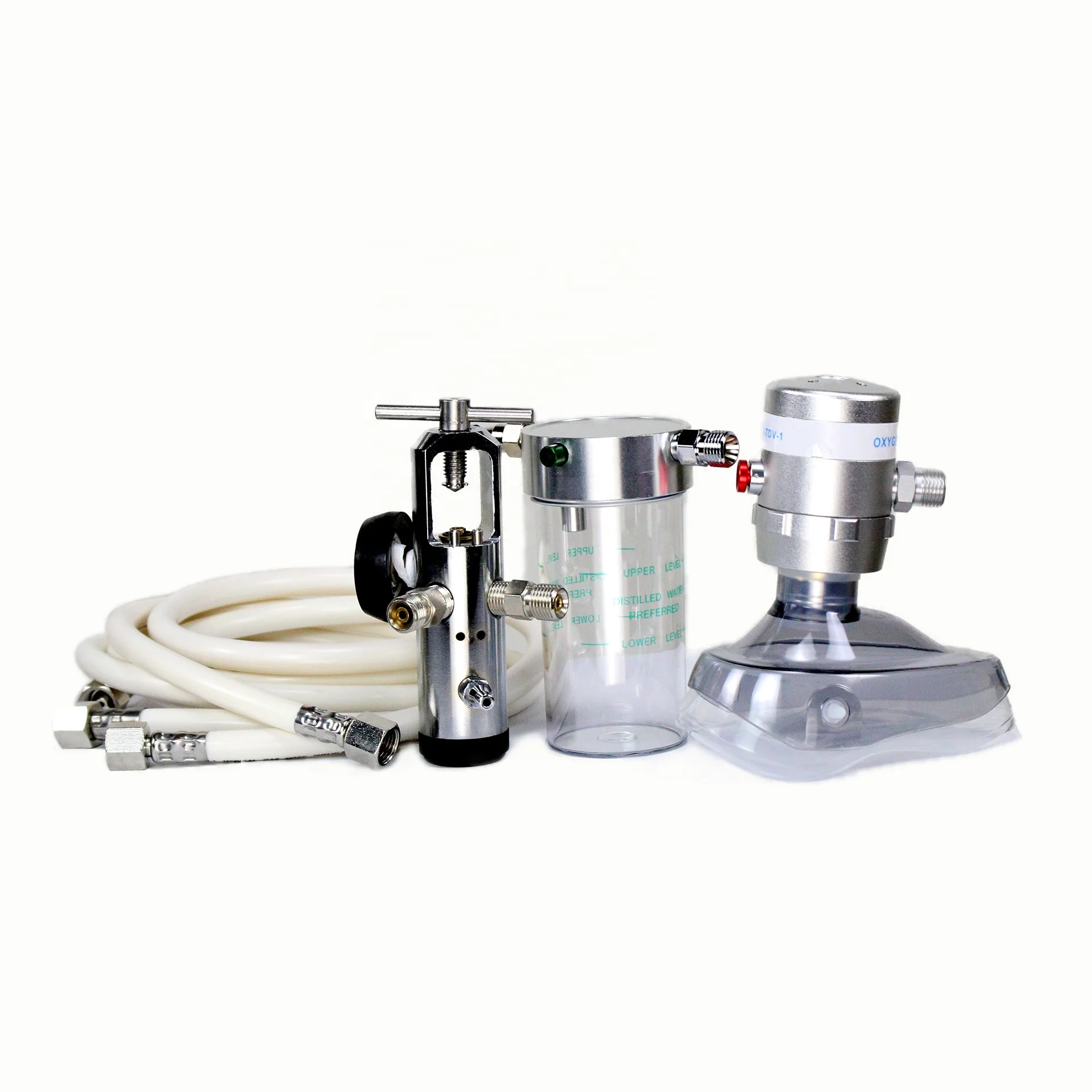 Medical  Oxygen Demand Valve Set  with Suction Jar Delivery Pure Oxygen Gas for First Aid